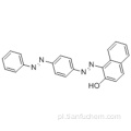 Naftalenol, 1- [2- [4- (2-fenylodiazenylo) fenylo] diazenylo] -) CAS 85-86-9